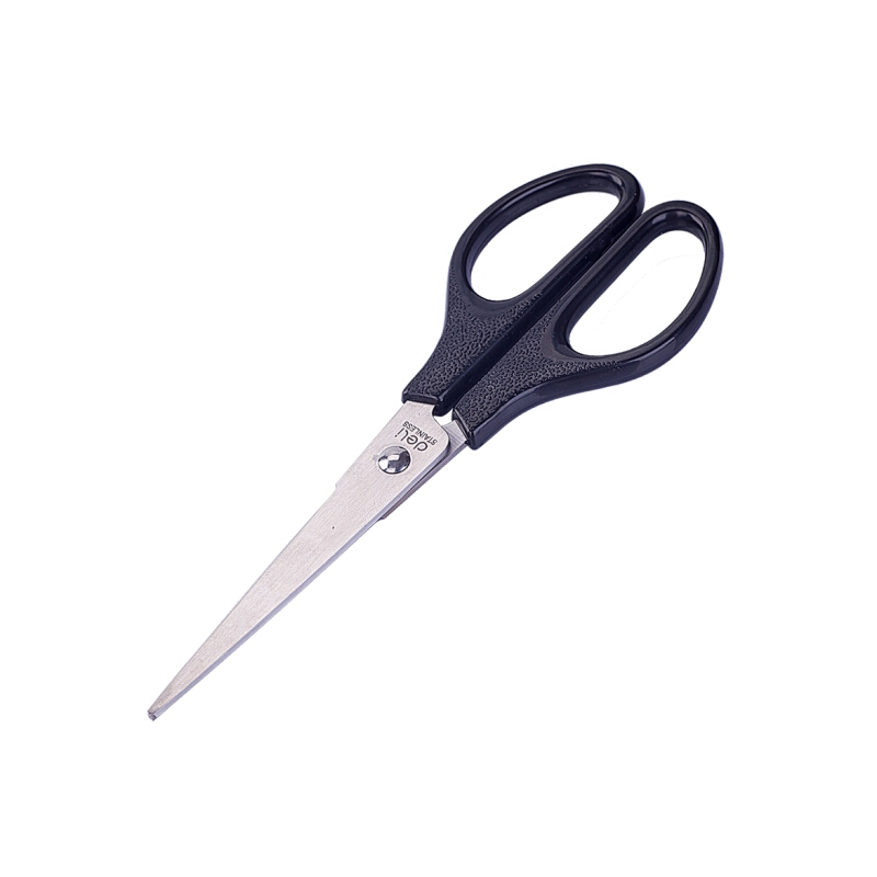 得力(deli)170mm办公家用生活剪刀 1把 办公用品 黑色0603